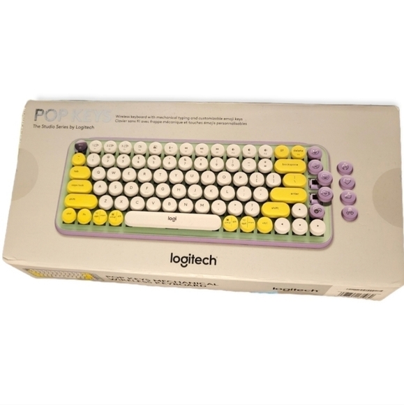 New Logitech Pop Keys Keyboard Wireless Keyboard Retro Mechanical Feel Keyboard - Picture 5 of 9